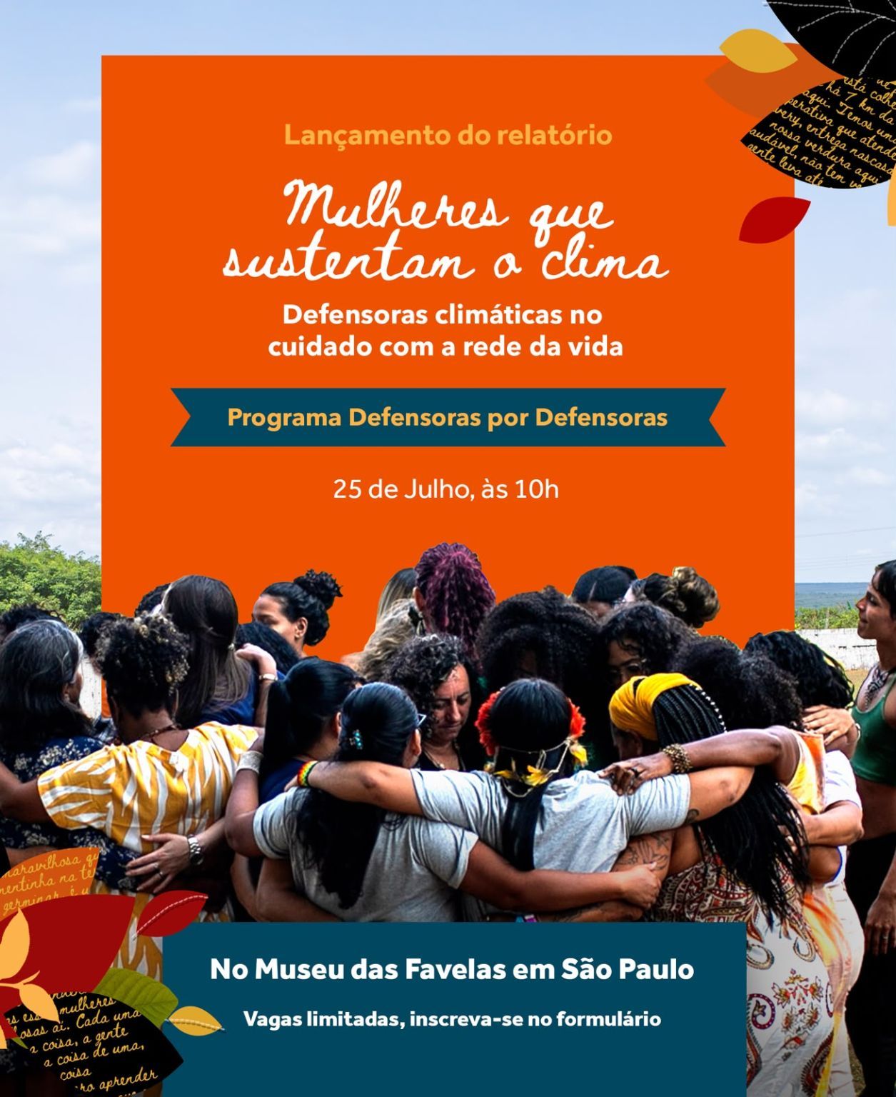 Lançamento do relatório - Mulheres que sustentam o clima